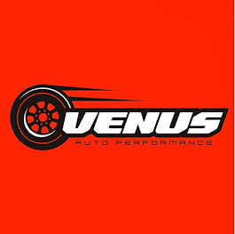 Venus Auto Performance logo on red background